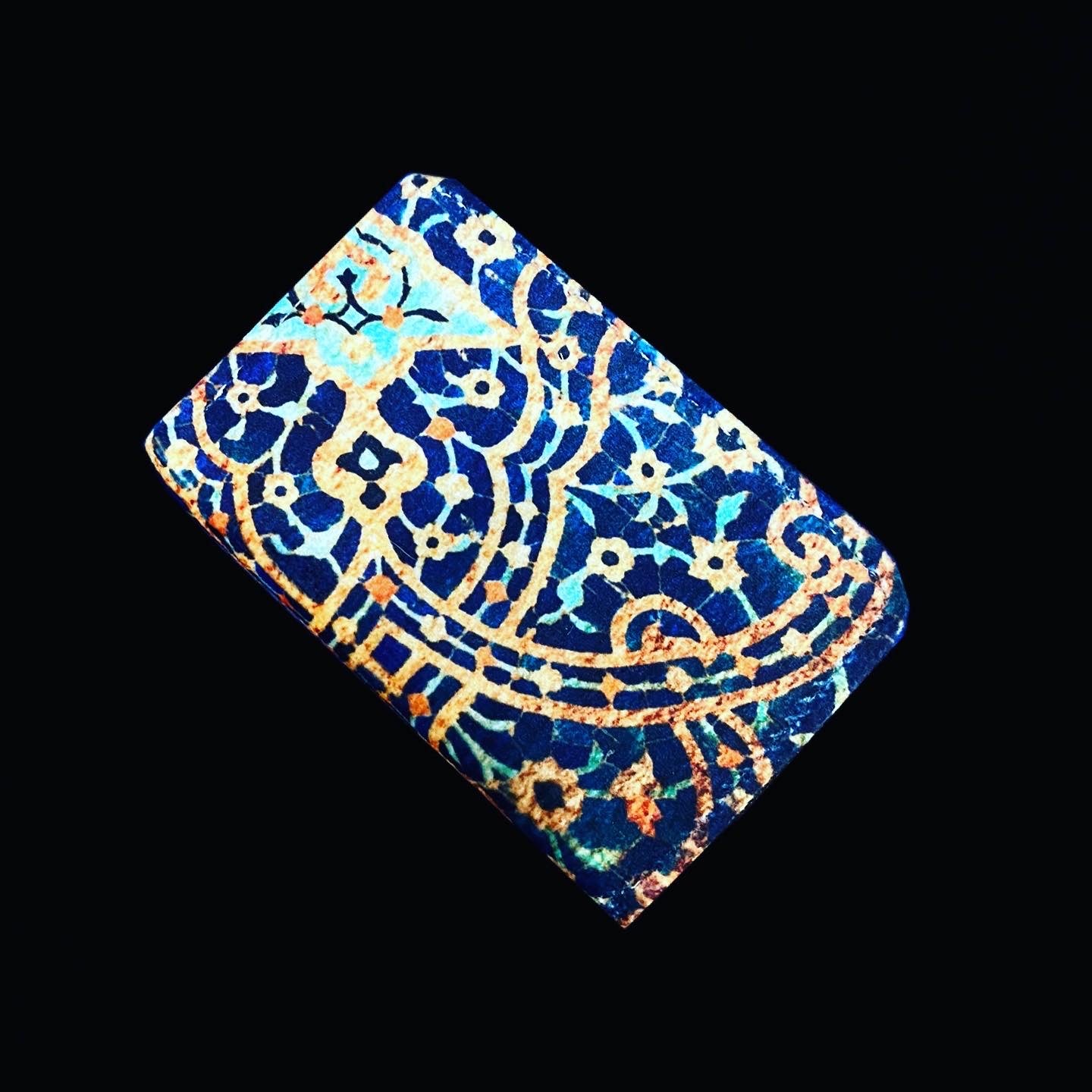 Farsi Calligraphy & Tile Style Persian Credit Card Holder