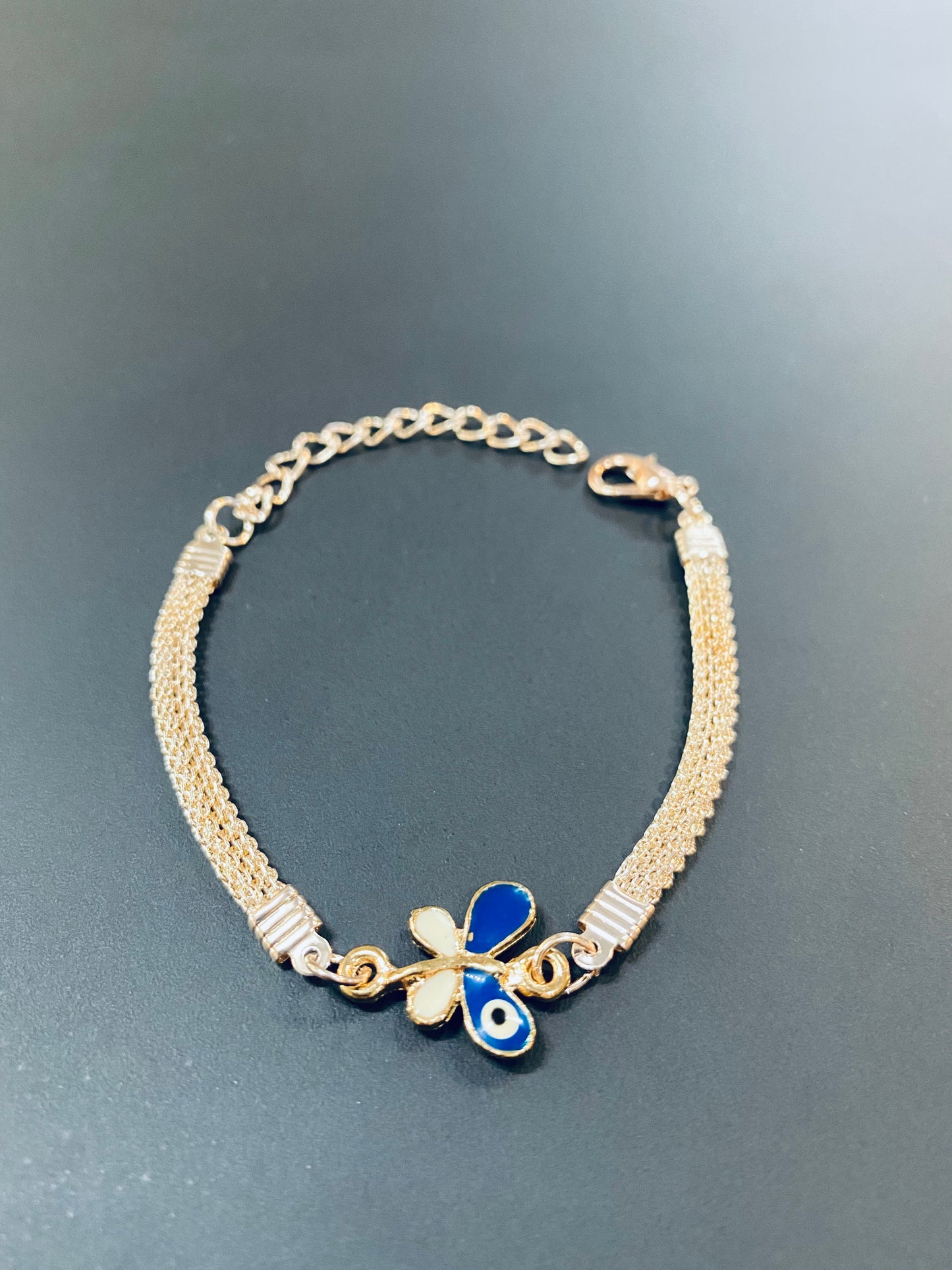 Rose Gold Evil Eye Bracelet