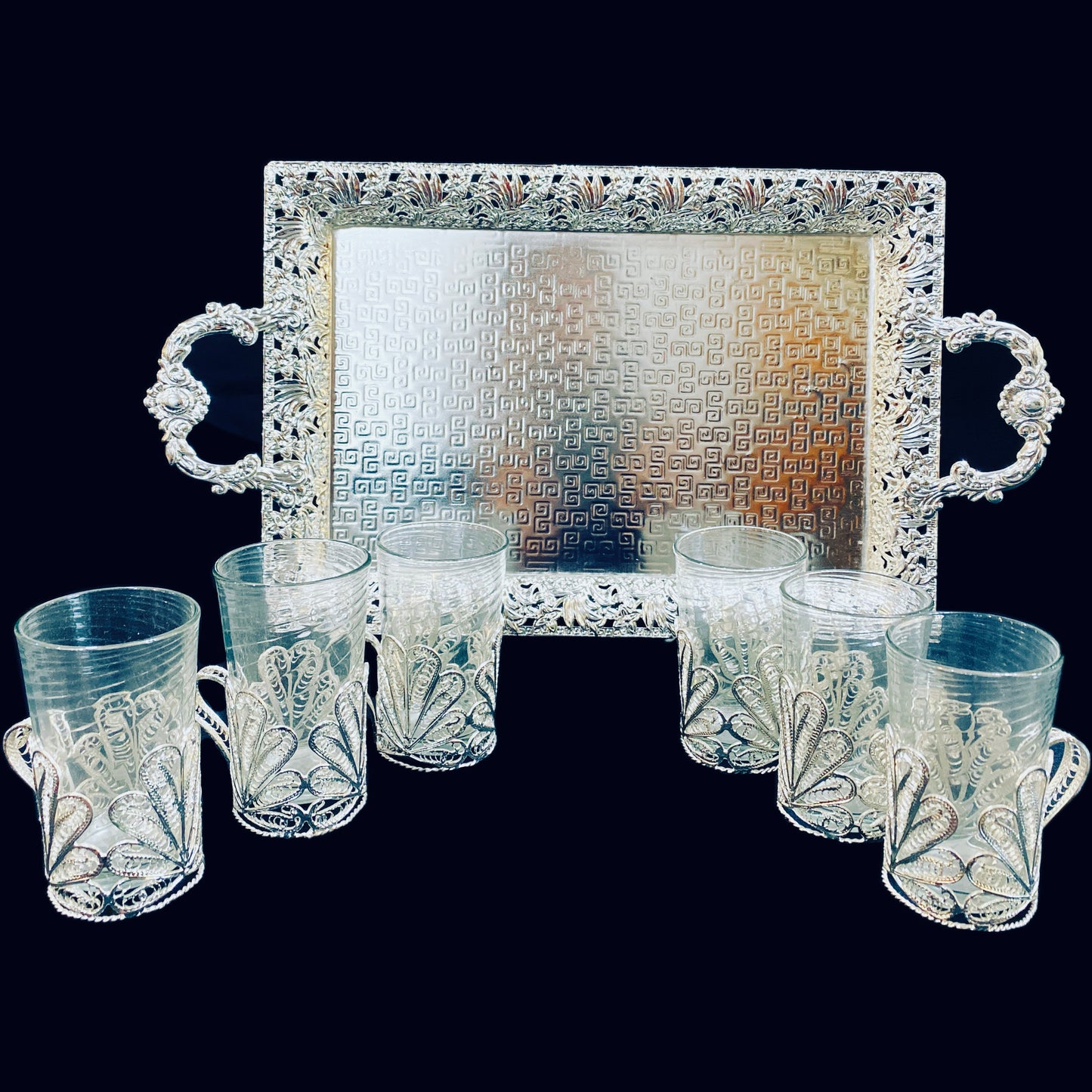 Handmade Silver & Gold Plated Tea Sets