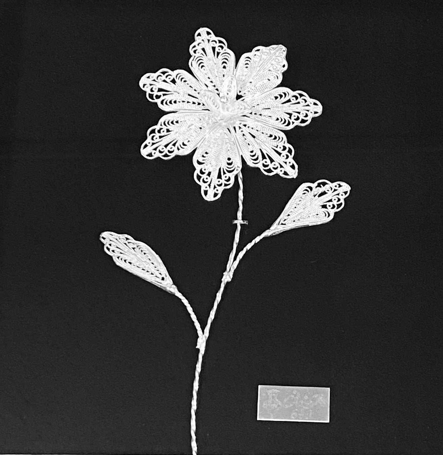 Handmade Filigree Silver Flower Frames