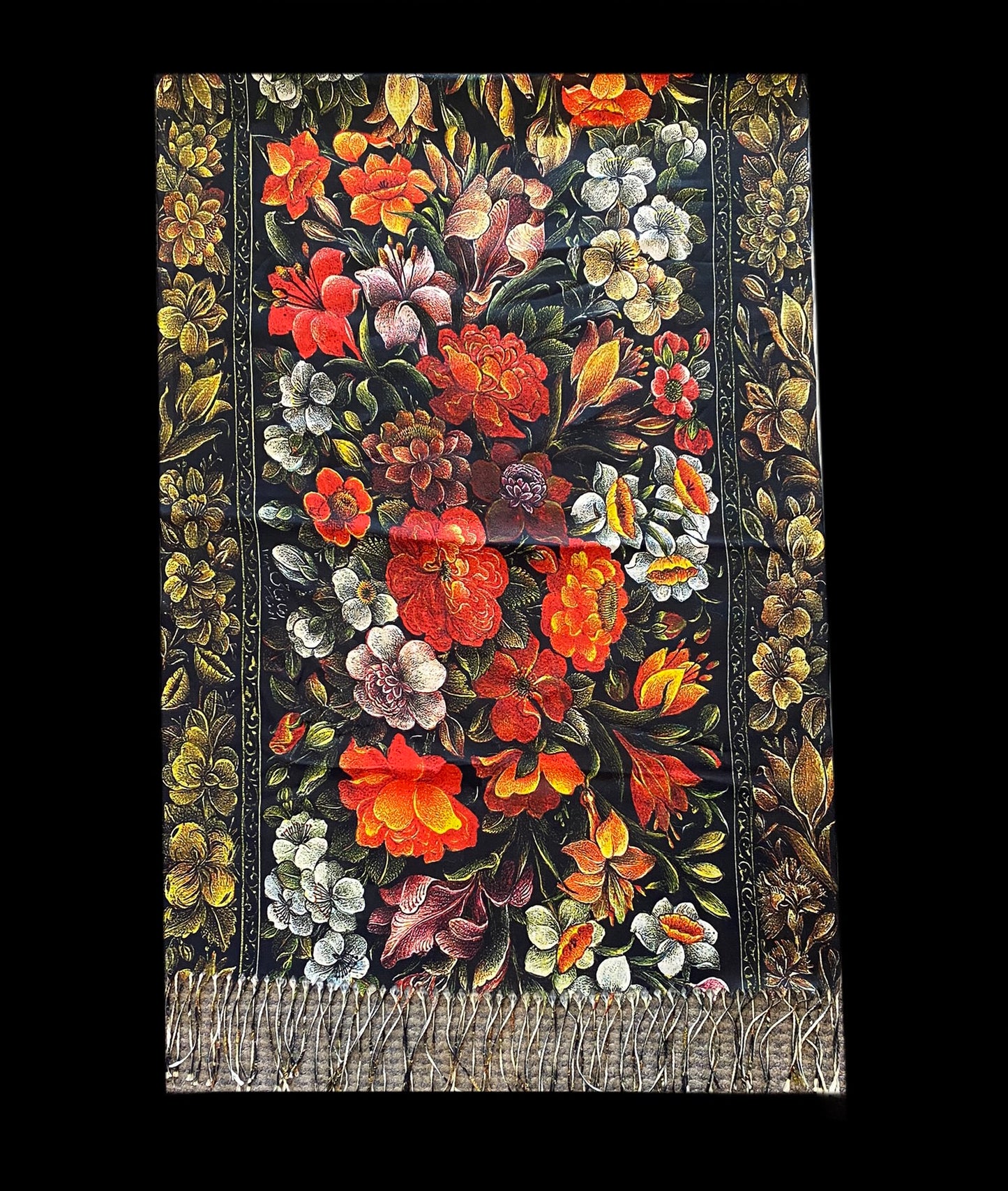 Persian Tile Style & Farsi Calligraphy Scarves
