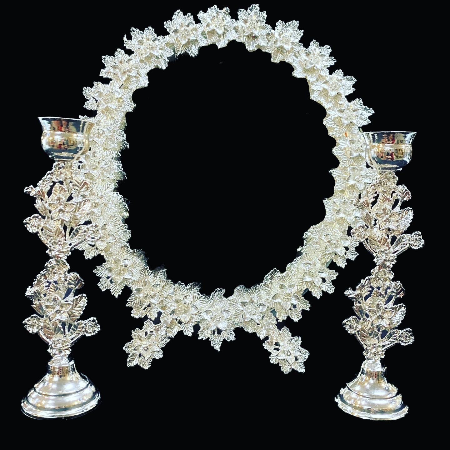 Handmade Filigree Mirror & Candle Holders