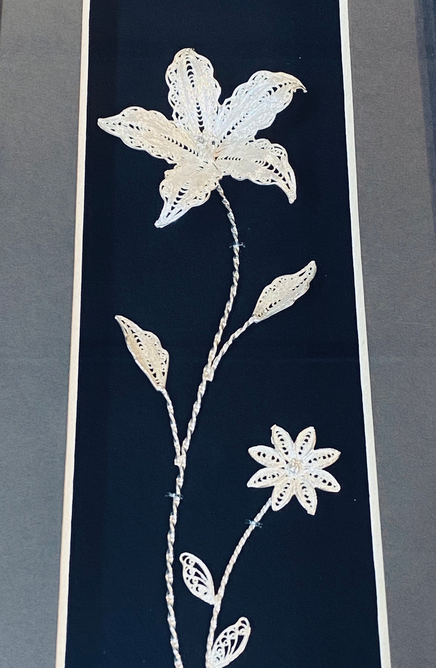 Handmade Filigree Silver Flower Frames