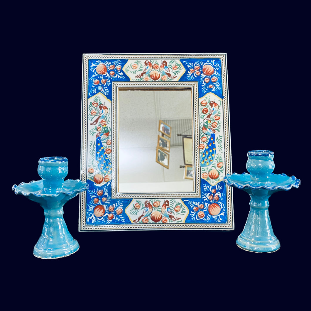 Handmade Mirrors & Candle Holders For Haftsin Persian New Year
