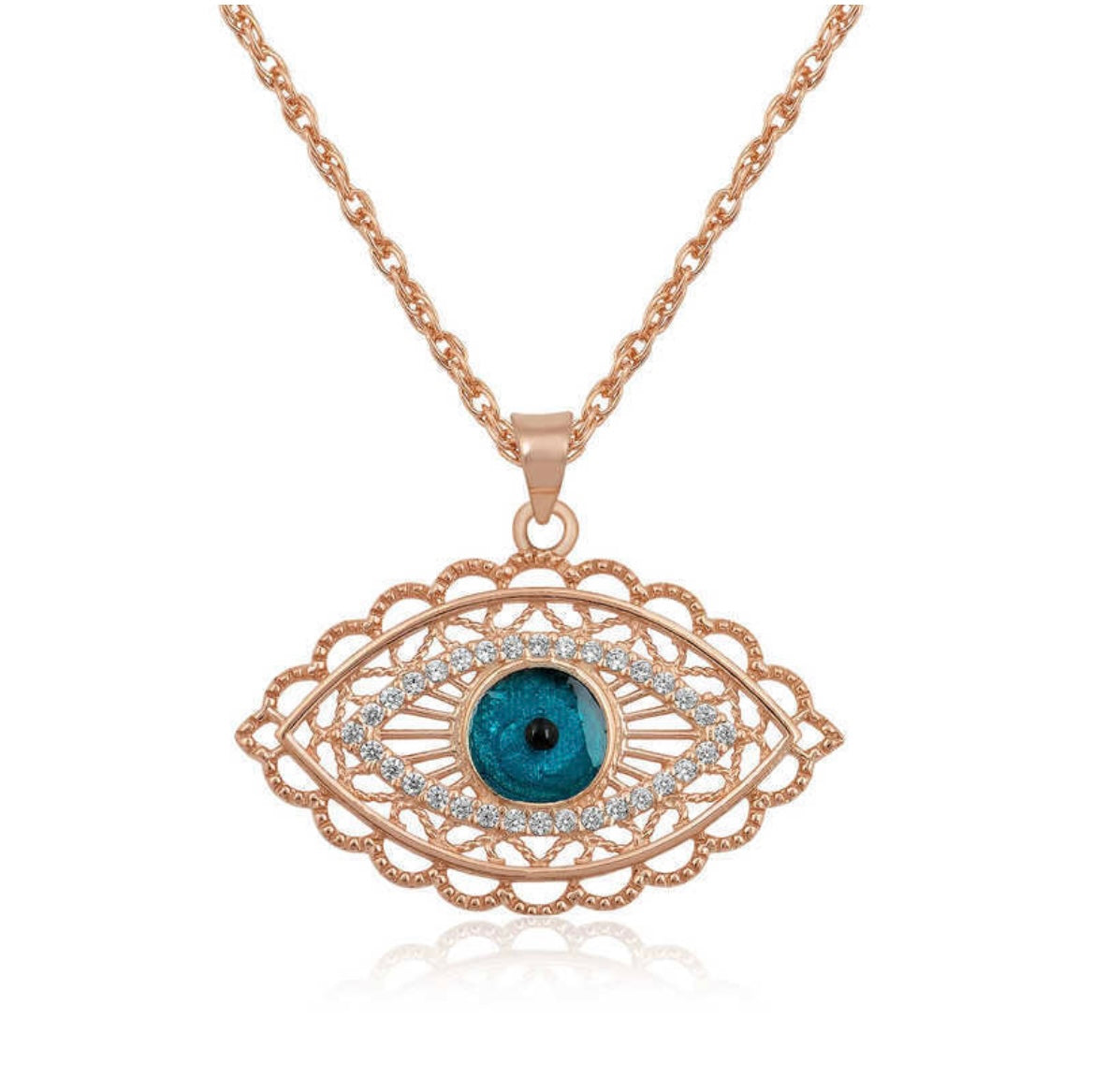 925 Sterling Silver Evil Eye Necklace