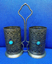 Load image into Gallery viewer, Handmade filigree dishes, cutlery holder,vases,tissue box, napkin holder &amp; bucket
