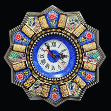 Load image into Gallery viewer, Handmade Inlaid &amp; Enamel Khatam Kari and Mina Kari clocks Wall Hanging Wall Art
