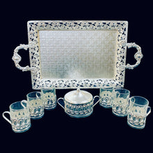 Load image into Gallery viewer, Handmade Silver &amp; Gold Plated Tea Sets
