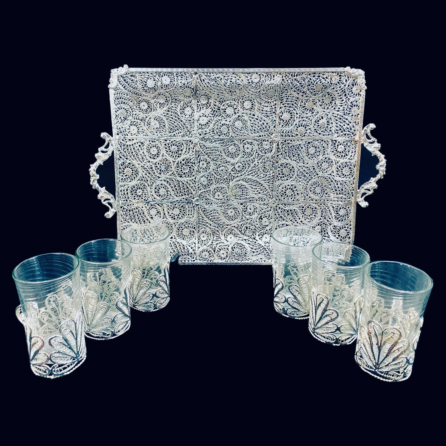 Handmade Silver & Gold Plated Tea Sets