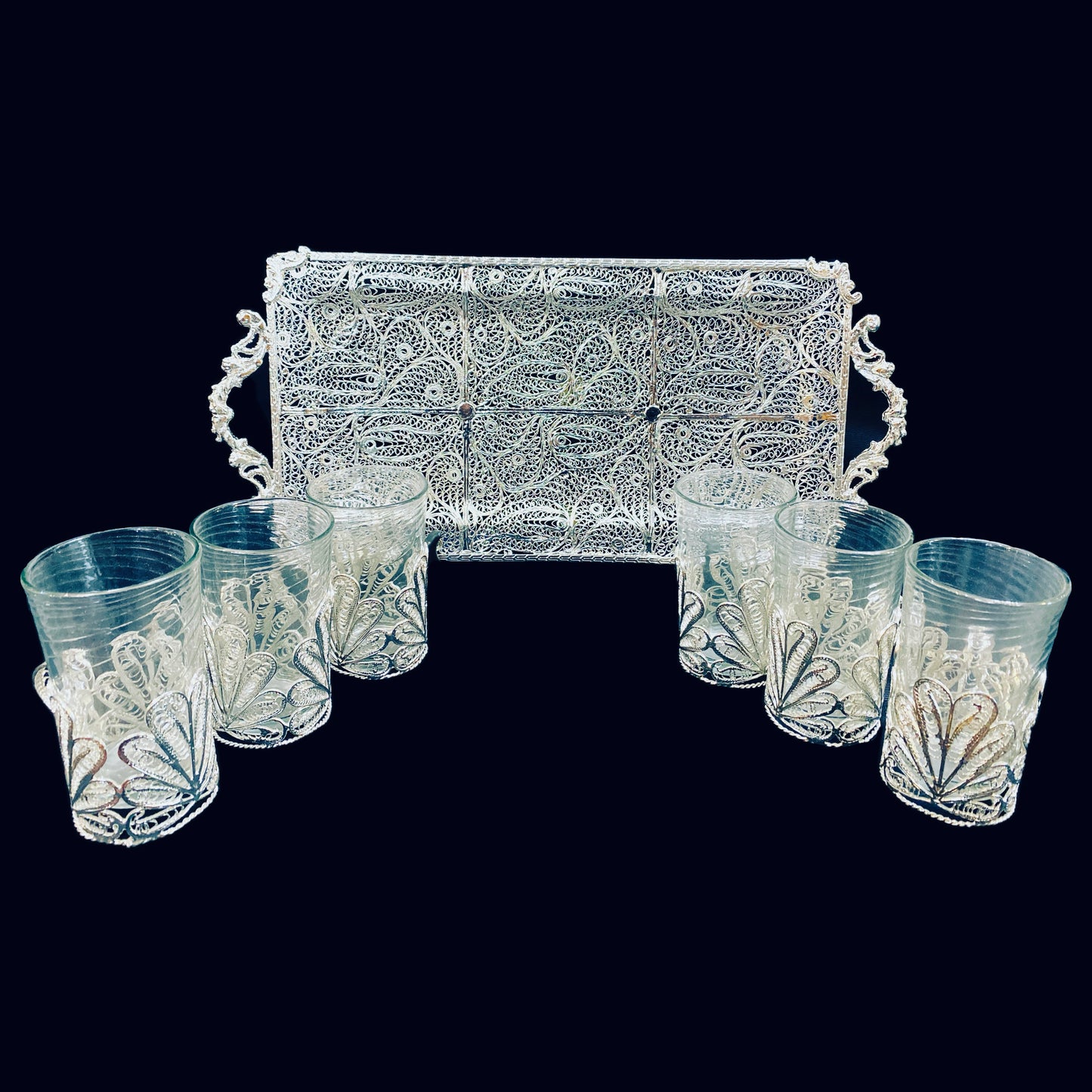 Handmade Silver & Gold Plated Tea Sets
