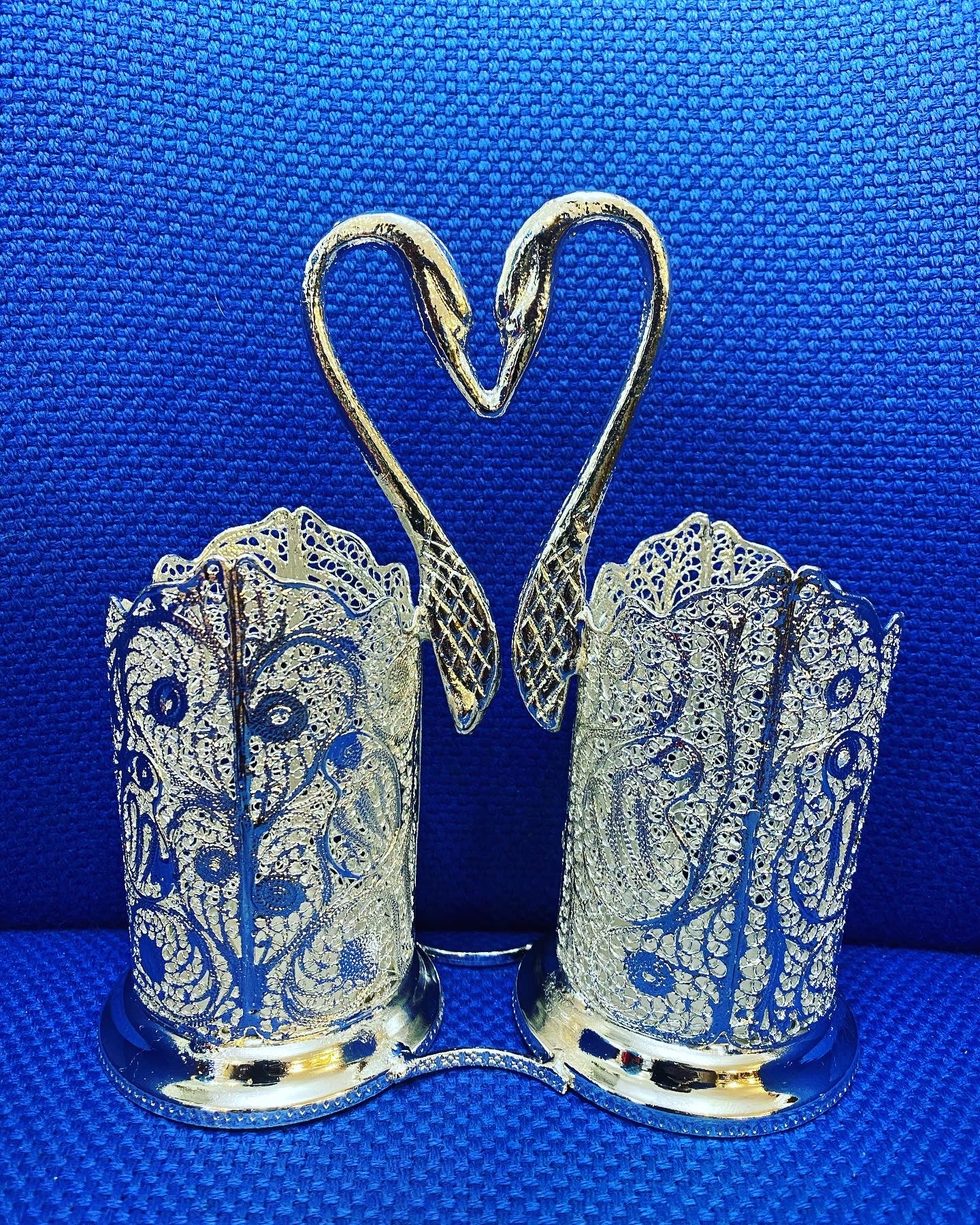 Handmade filigree dishes, cutlery holder,vases,tissue box, napkin holder & bucket
