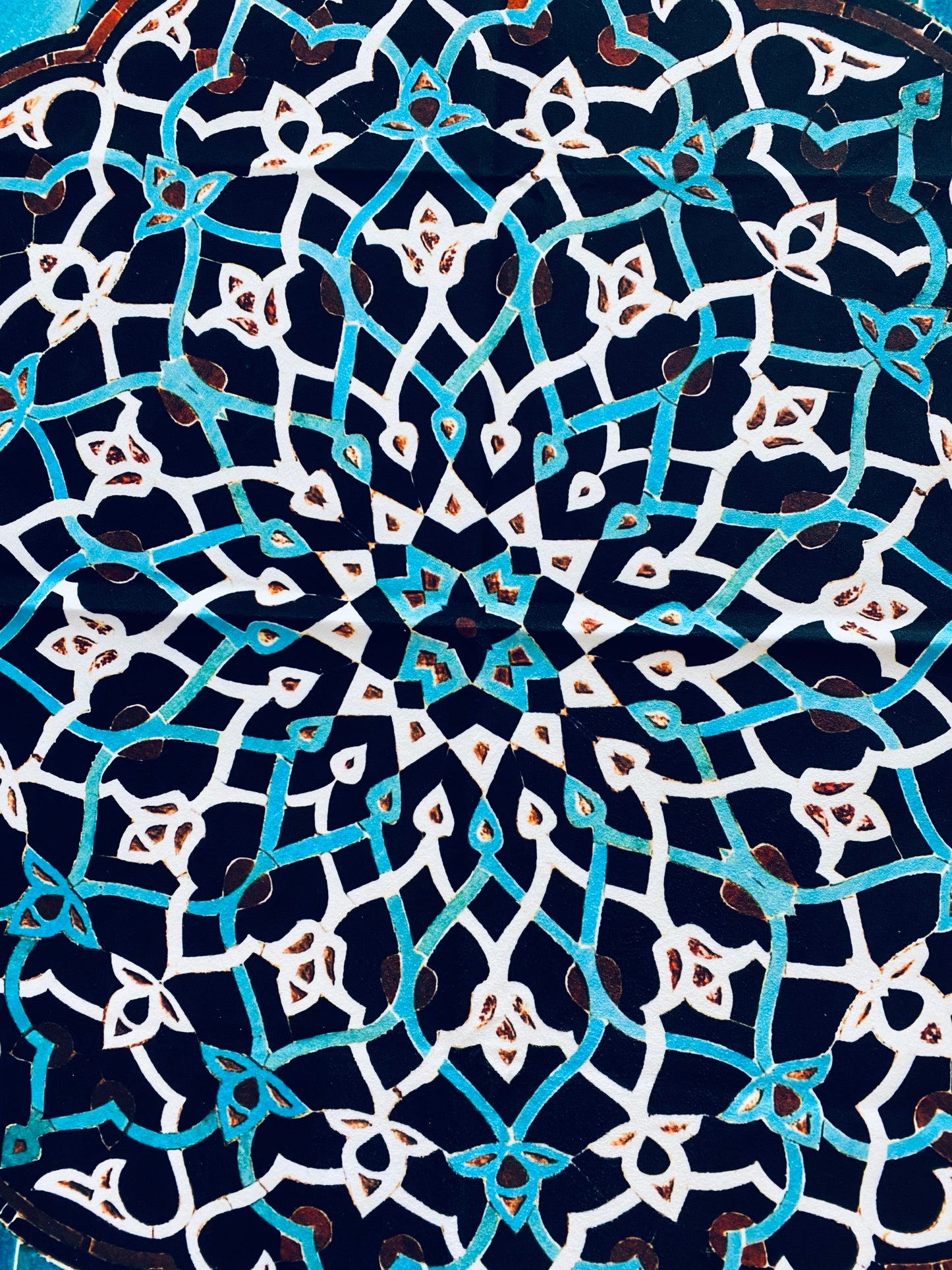 Farsi Calligraphy & Tile Design Persian Round tablecloths