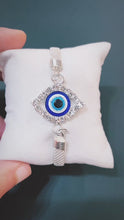 Load and play video in Gallery viewer, Stainless Steel Evil Eye Bracelets
